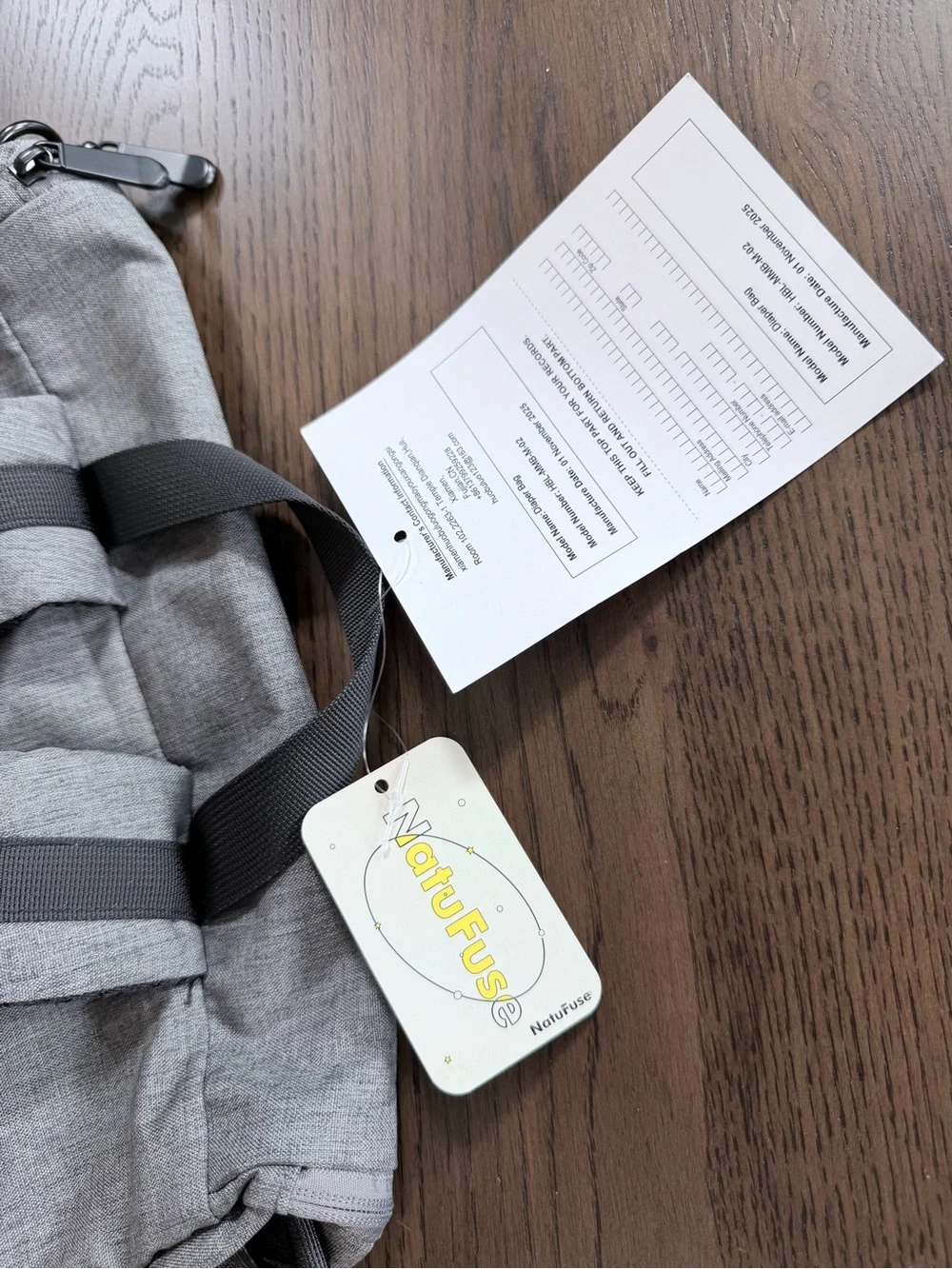 BRAND NEW Gray Men's Casual Backpack - Gray Travel Daypack